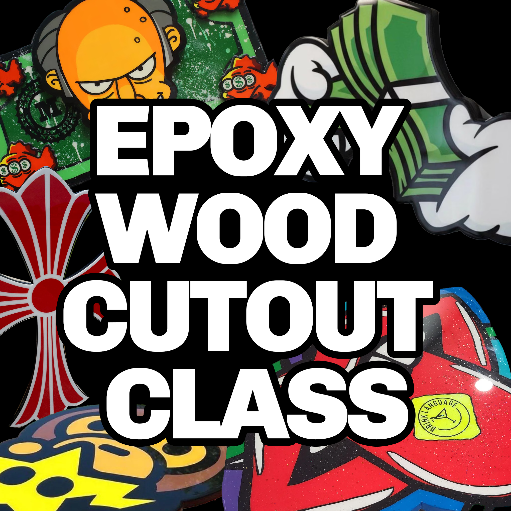Epoxy Wood Cutouts (In-Person Workshop)